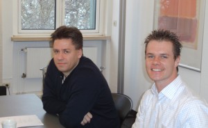 Stefan Mooser (li) und Martin Holzner (re) bei der Gründung der IF-Tech AG